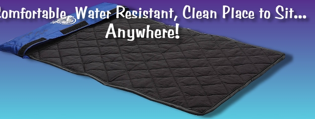 Portable, Water Resistant, Clean Place to Sit, Anywhere!