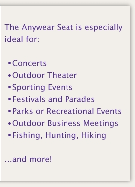 concert, outdoor theater, sporting events, festivals, parades, parks, recreational events, outdoors, fishing, hunting, hiking